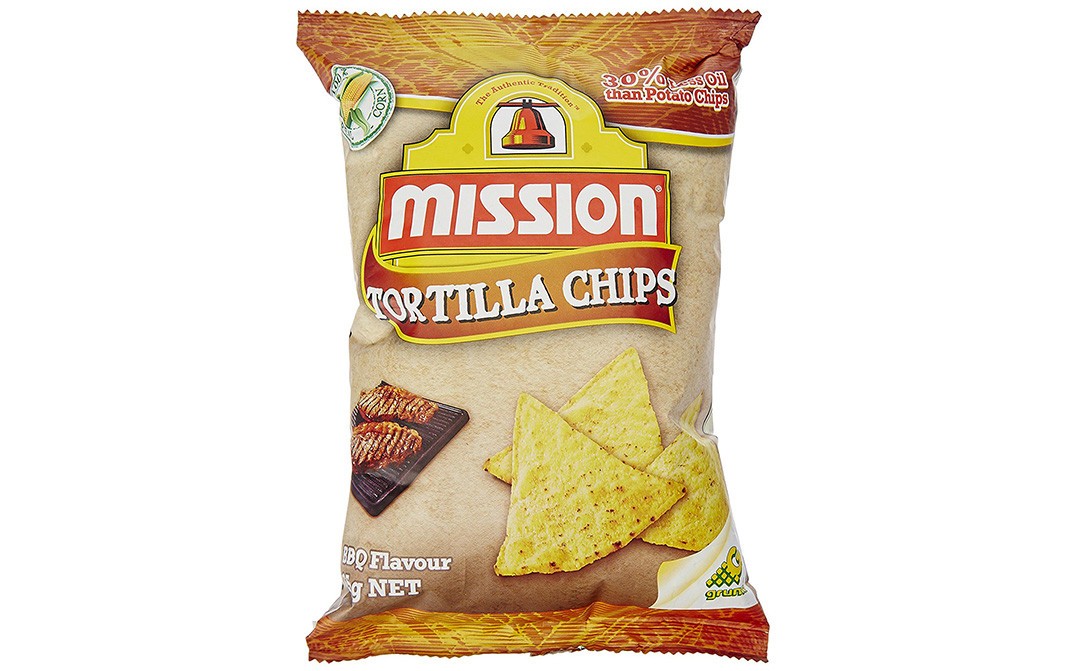 Mission Tortilla Chips BBQ Flavour   Pack  65 grams